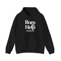 Classic Black Hoodie "Born To Help"