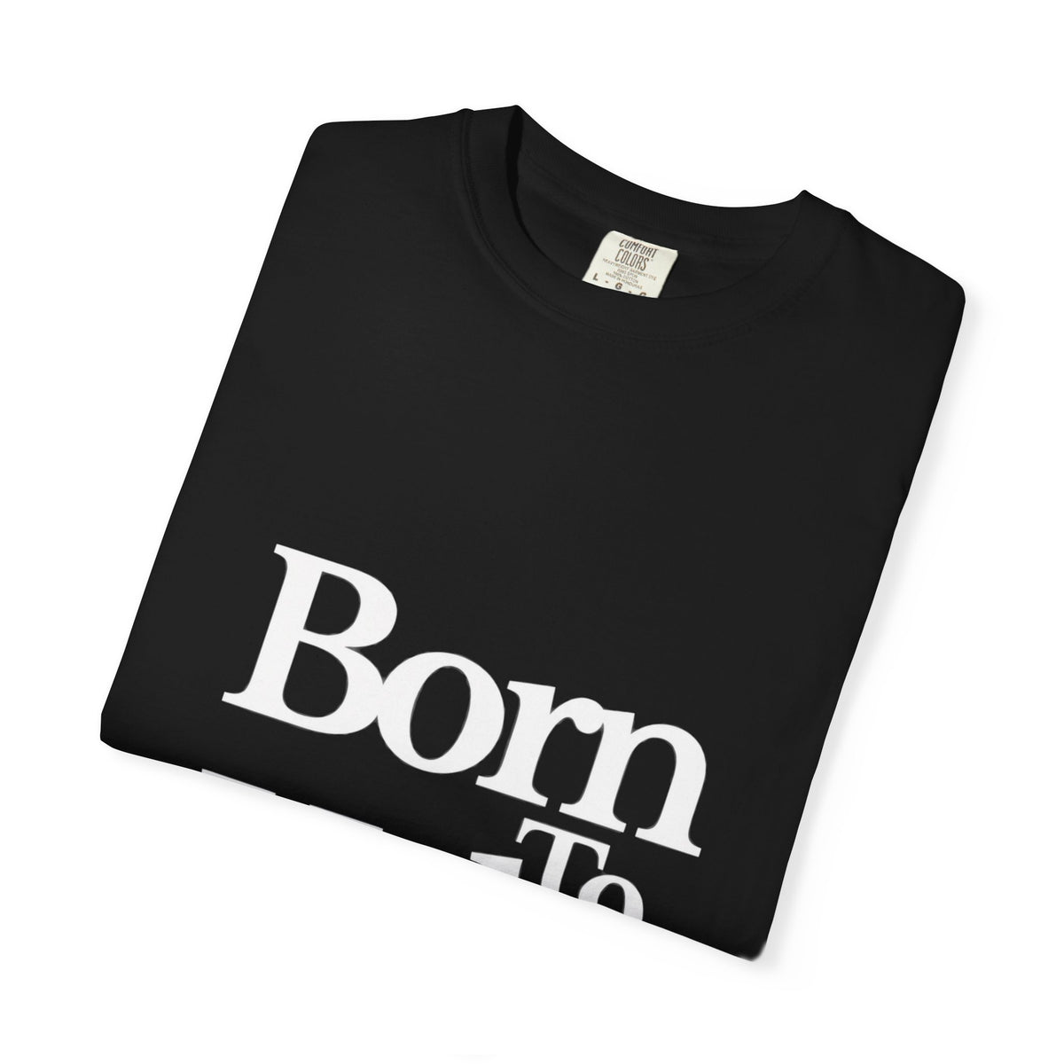 Classic Black T-Shirt "Born To Help"